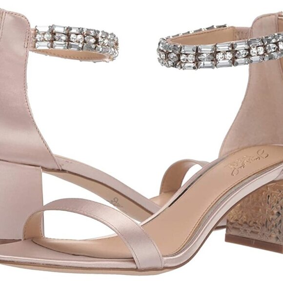 Jewel Badgley Mischka Katerina Embellished Ankle Strap Shoe - Picture 5 of 6